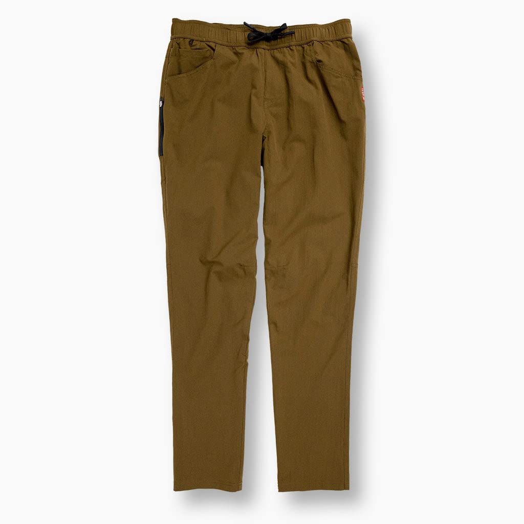 KETL MTN Vent Lightweight Pants: Summer Hiking & Travel - Ultra-Breathable, Packable & Stretchy - Men's (US, Waist Inseam, Large, 34, Brown)