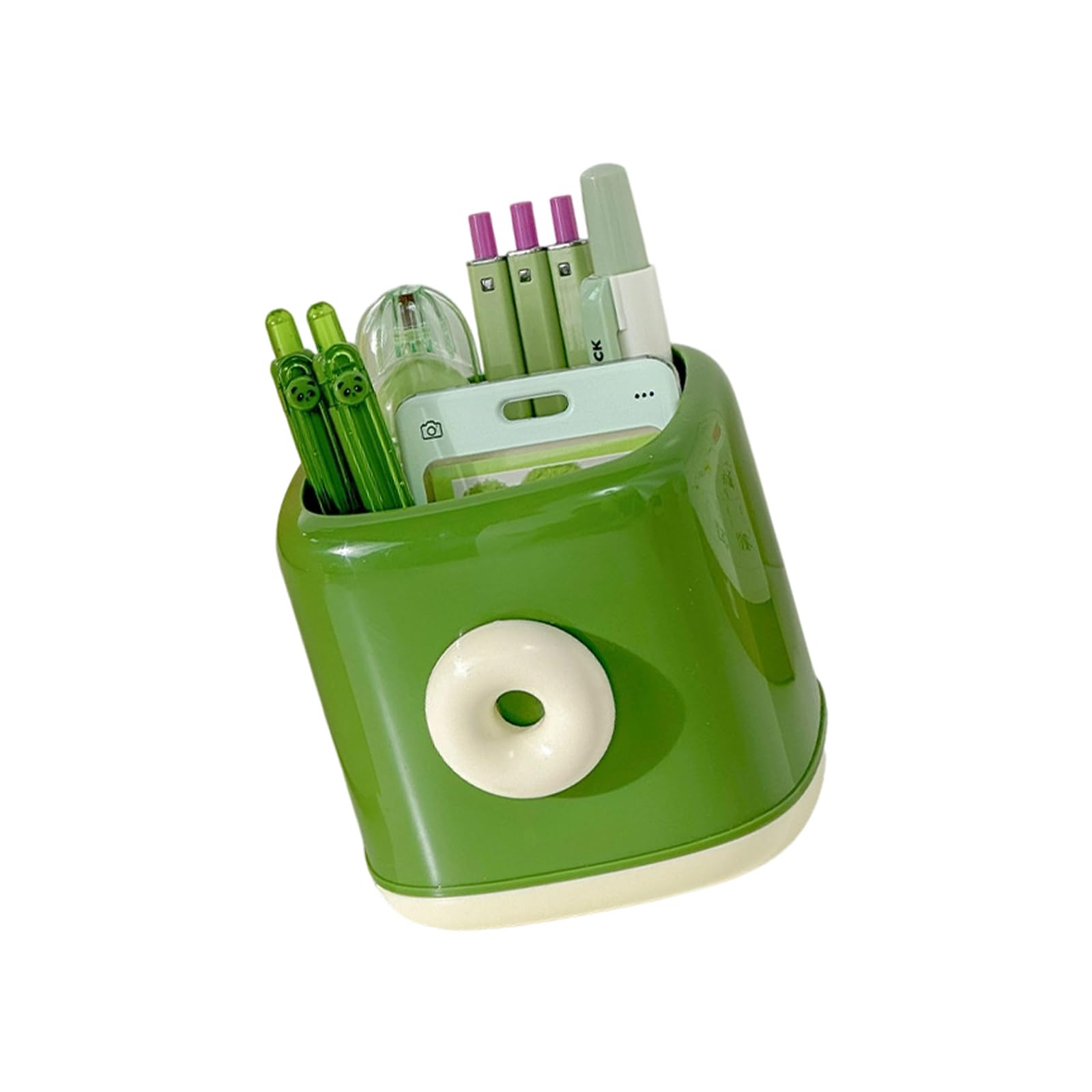 HENYGEN Home Desktop Decorations Ornament Pen Inserted Holder Pen Holders Stationeries Holder Shelf Pencil Organizers Cup Makeup Brush Holders
