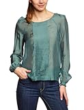  Pepe Jeans Damen Bluse Regular Fit PL300810 - Ashby, Gr. 42/44 (L), Grün (Forest Green)