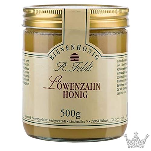 R. Feldt Honige Löwenzahn Honig, dunkelgelb, mild & scharf, 500g Cover