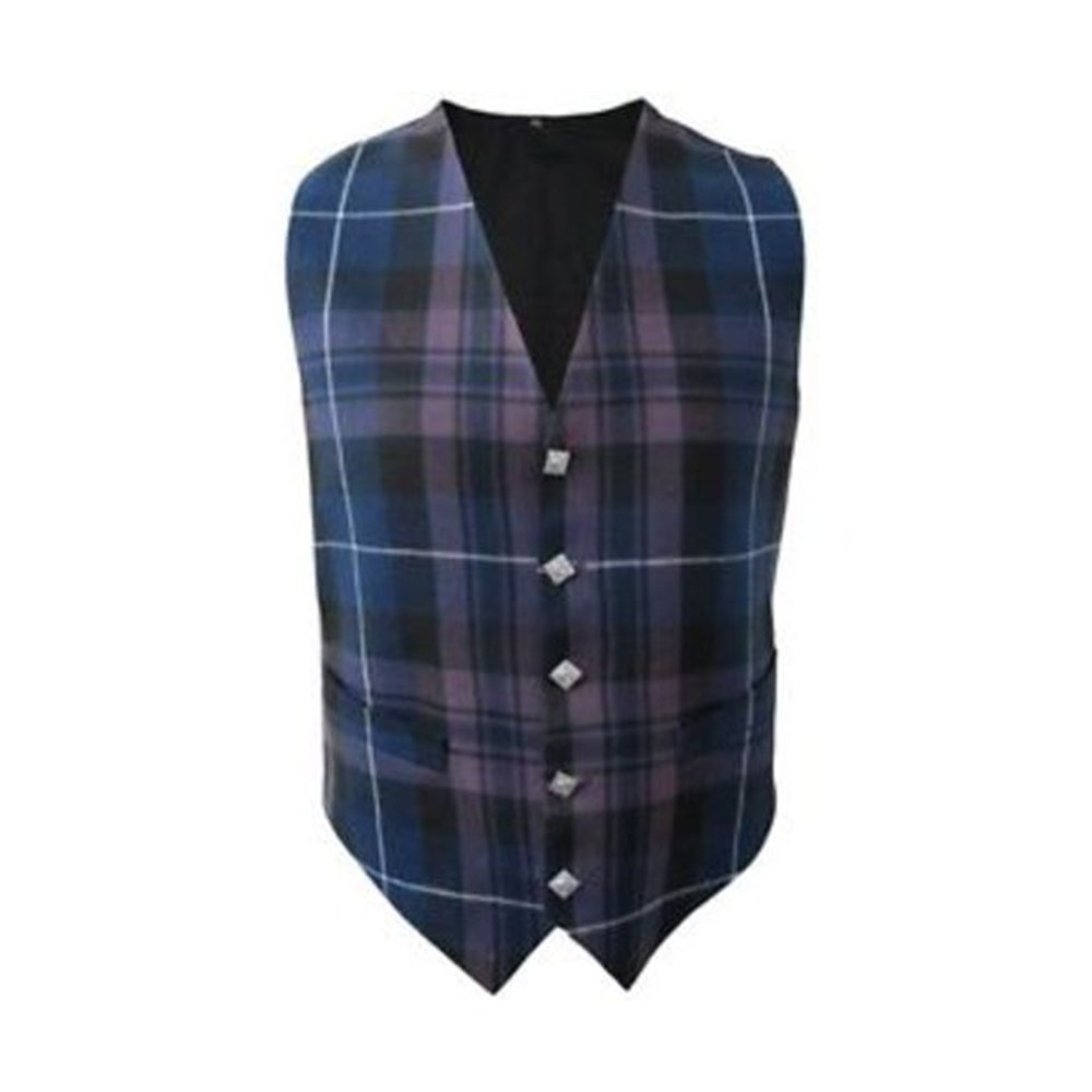 The Scotland Kilt Company Men's Pride Of Scotland Scottish Tartan Waistcoat With Thistle Buttons - 38”
