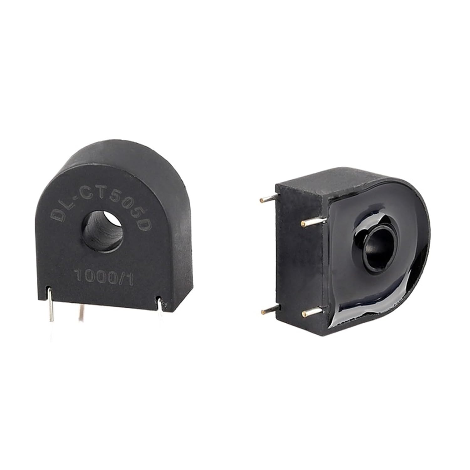 PCB Mount Mini Current 1A 0.5mA 1mA 5A 2.5mA 50A 25mA 0~60A DL-CT502D 505D 525D 602D 4 Pins Precision CT Coil AC(DL-CT502D 2500-1)