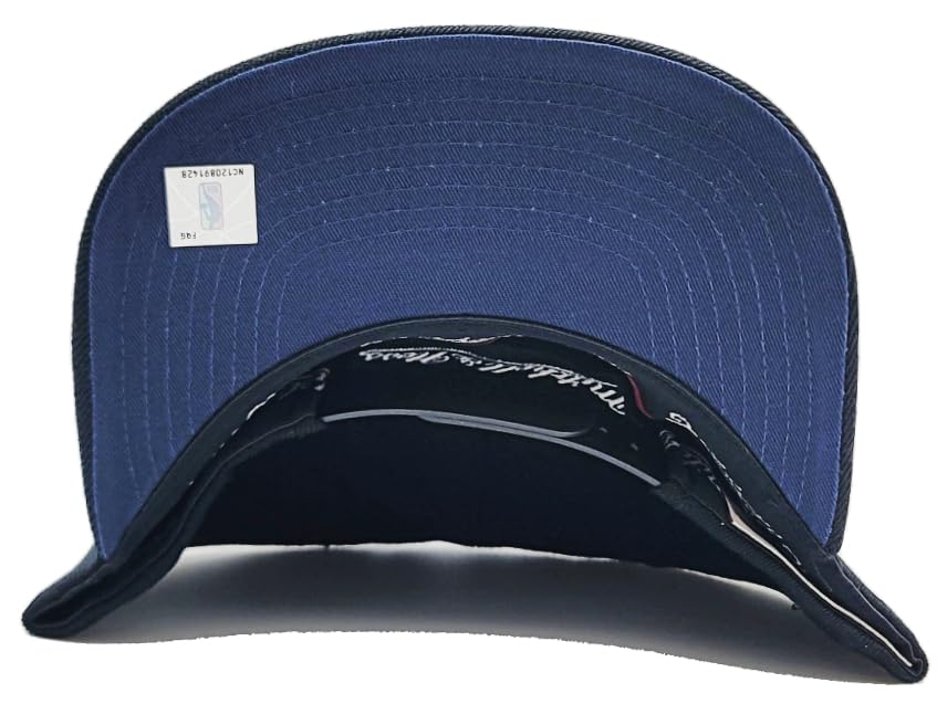 Mitchell & Ness Gorra Snapback Negra Azul miniatura 7