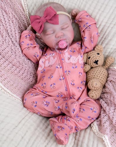 Muñeca Reborn bebé realista 20 pulgadas para niñas 3+ miniatura 1