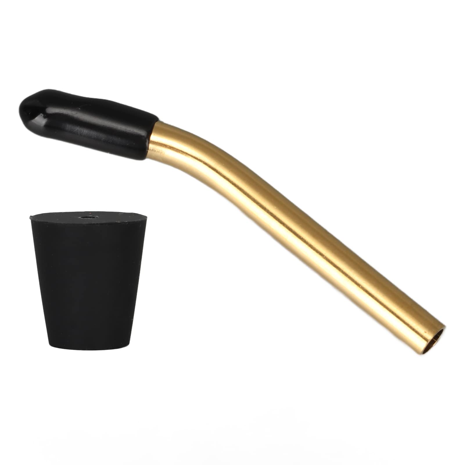 Kettle Spout Extension Nozzle Less Steel Coffee Pot Spout Extender Applicable Outdoor Camping (Black)