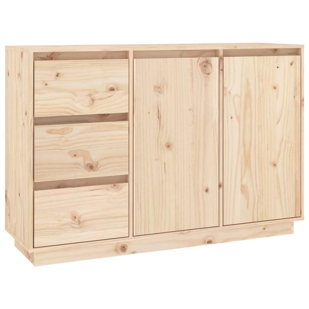 vidaXL Buffet Armoire de Rangement Organisateur de Maison Armoire de Salon Meuble de Salle de Séjour Intérieur 111x34x75 cm Bois Massif de Pin
