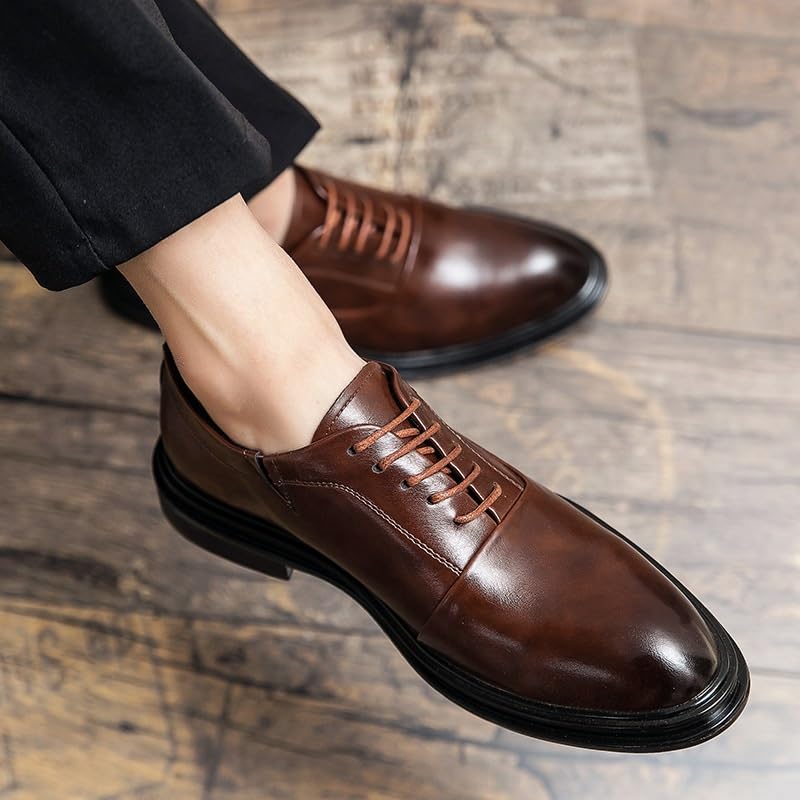 New New Business Shoes Formal Work Shoes Men's Genuine Leather Casual Shoes Prom Wedding Outdoor Work Shoes Office Dress Shoes Men's Wedding Shoes2