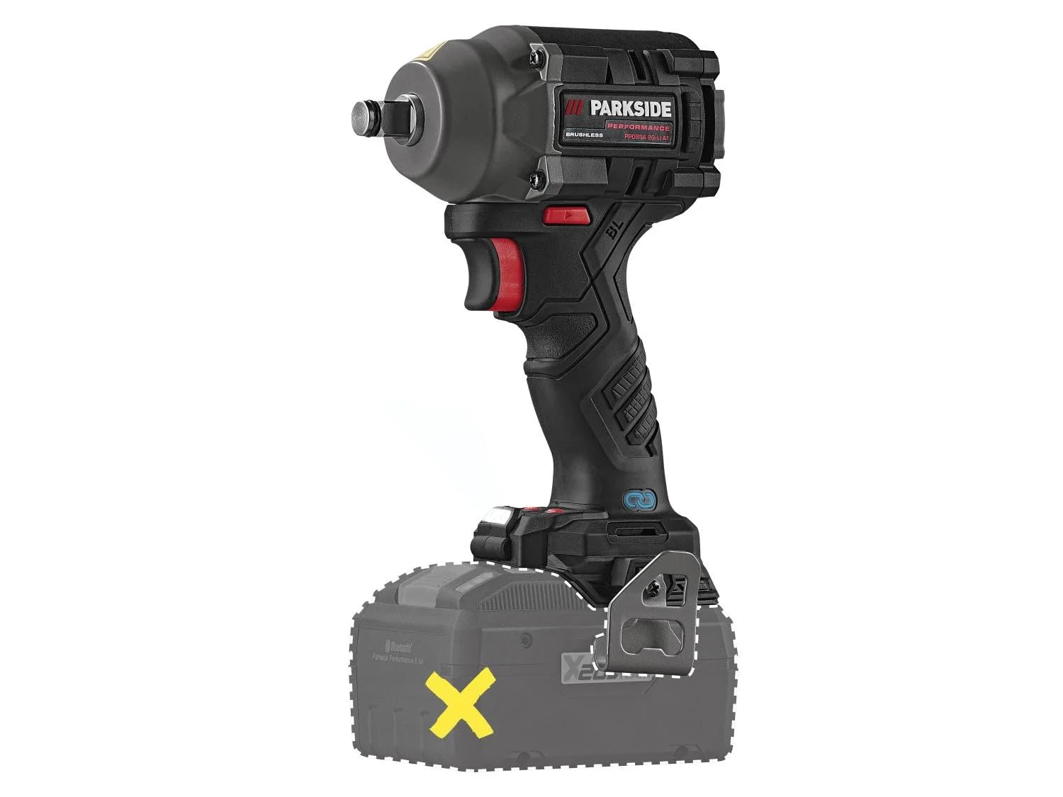 Parkside Performance PPDSSA 20 Vissatrice a impulsi senza fili 20-Li, 20 V con custodia e 3 punte in acciaio