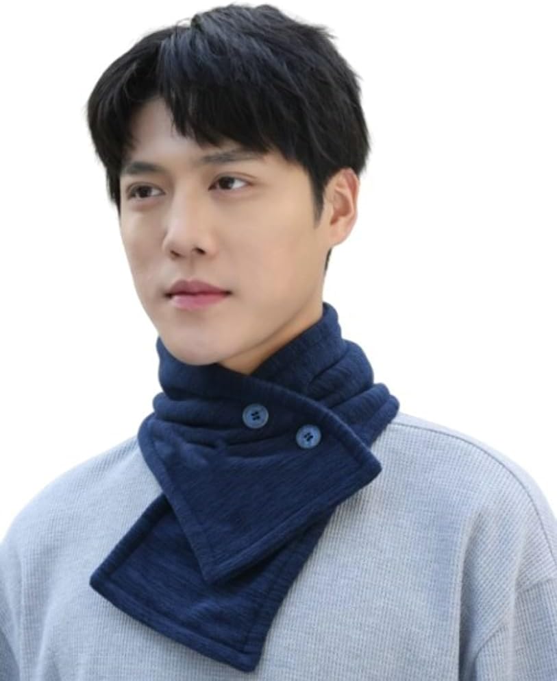 Winter Polar Fleece Scarf for Women Men Cold Weather Neck Warmer Collar Scarf with Buttons Quick Wear Neckerchiefs - Image 5