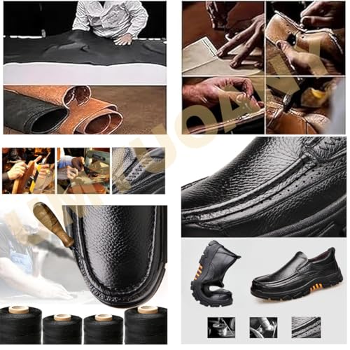Mens Handmade Genuine Leather Loafers,Dress Oxford Classic Moccasins,Comfy Non Slip Slip On Soft Work Office Dress Shoes3