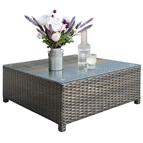 Ovios B085DBQBTV Patio Furniture Set 12 Pcs Outdoor Furniture Conversation Set Pe Rattan Wicker Sectional thumb #8