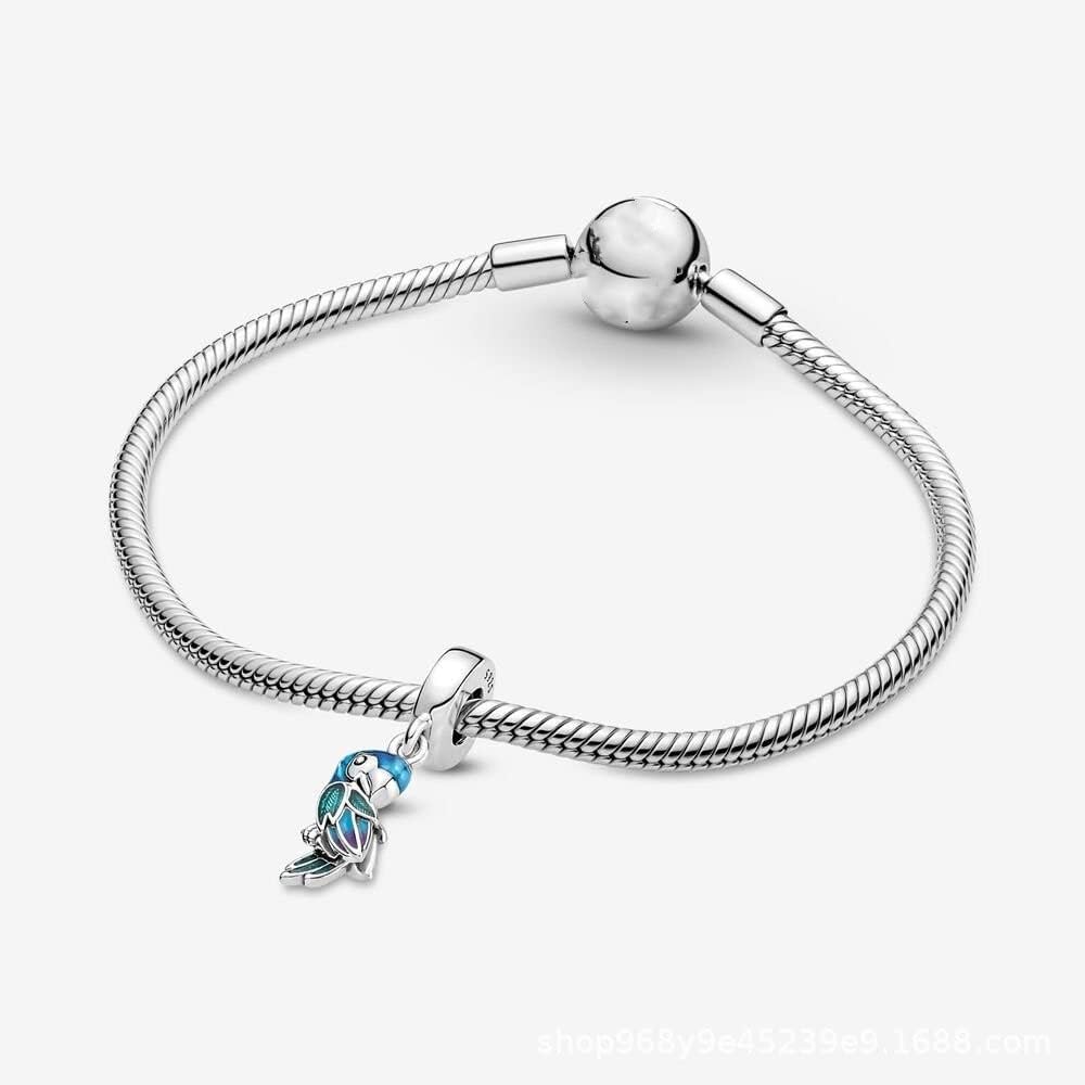 Jungle Paradise Parrot Dangle Charm 925 Sterling Silver Pendant,Jewelry Beads Gifts for Women Bracelet&Necklace - Image 7