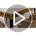 Image of Elara Modern Dining Table Set 6-Seater Wooden Dining Table Set | 1 Year Warranty | Nano Composite Marble Marble Top Table with 6 Chairs (Yellow)
