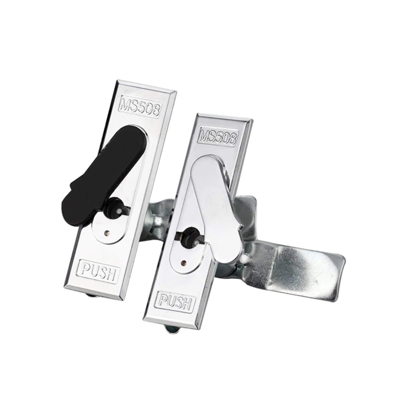 Ntbpeyzvqf Ms508 Sliver Ms508 Push Button Panel Lock Compression Trigger Cabinet Door Lockable Cover 1Pcs(Ms508 Sliver)