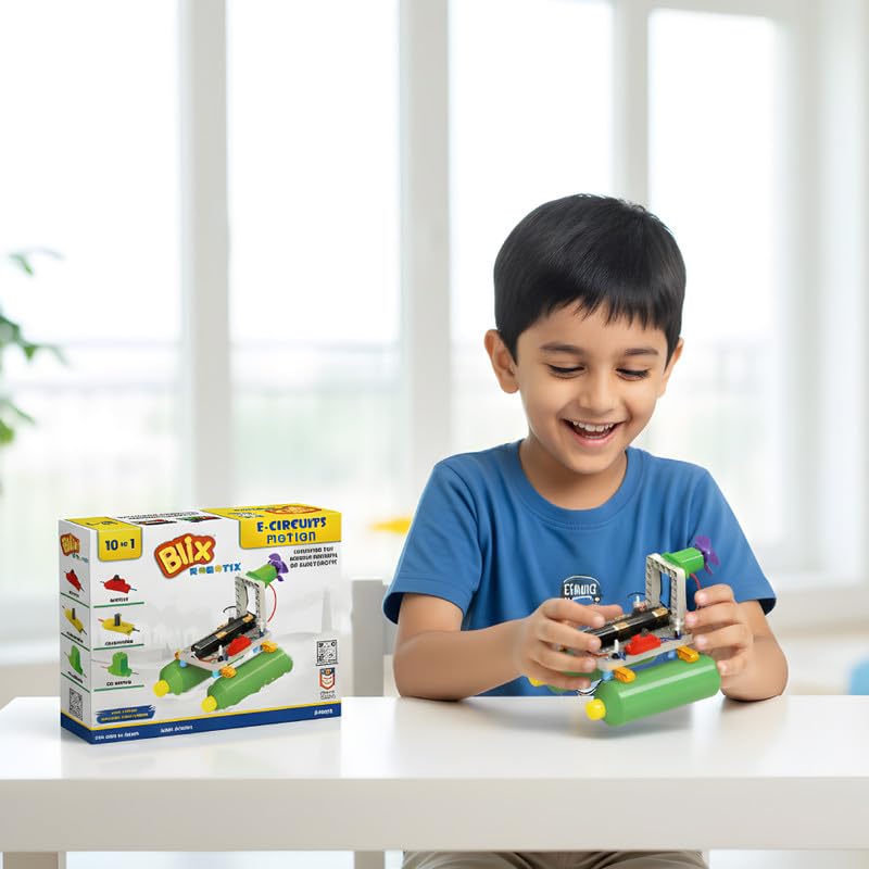 Image of Blix E-Circuits Motion, STEM Robotics Toy with 31 Components for Kids Aged 8+. Educational Robotic to Teach How Motion-Based Circuits Work