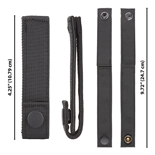 Cat Outdoors 4" Molle Straps With Snaps For Backpack - Molle Attachment Straps - Molle Webbing Accessories - Molle Connectors - Molle Pack Straps - Tactical Strap Connectors (Coyote Brown) #TOP1