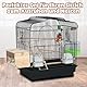 Perttypet Wellensittich Nistkasten, Hölzerne Vogelzuchtbox Transparente Design, Vogelzucht Brutkasten Vogelhaus für Kleine Vögel Wie Finken, Wellensittiche, Kanarienvögel Usw(Große Größe)