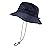 woogwin Waterproof Bucket Rain Hat with Chin Strap Quick Dry Packable Boonie Sun Hat Safari Hat UV Protection(Navy)