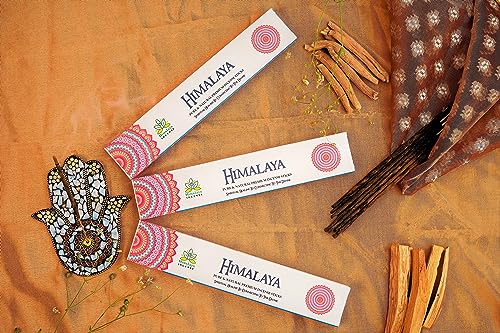 Image of Himalaya Premium Incense Sticks for Everyday Use | Aroma Fragrance Sticks|Pooja Room Items for Home & Prayers | Freshness Positive Energy (Himalaya) (Pack of 12, Each of 15 GM)