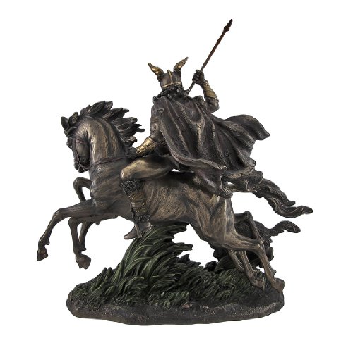 Estatua de Odin Montando Sleipnir de Resina Fundida miniatura 4