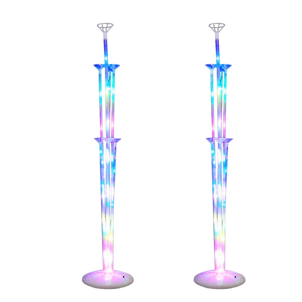 Buy SIENON Light Up Balloon Stand Kit2 Set Clear Balloon Stand for Table, Floor, New Led 3