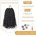 12 Inch Pre-Looped Yanky Twist Crochet Hair, 30 Strands/Pc, Mini Passion Twists, Senegalese Braiding Hair (Natural Black, 8 Pcs/Pack)