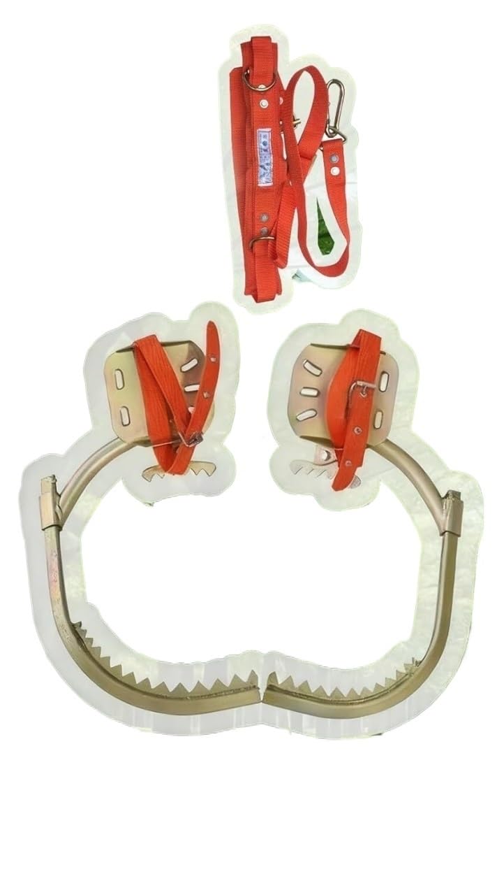 Adjustable Coconut Palm Tree Climbing Spikes - High-Strength Carbon Steel Foot Climbers(450mm)