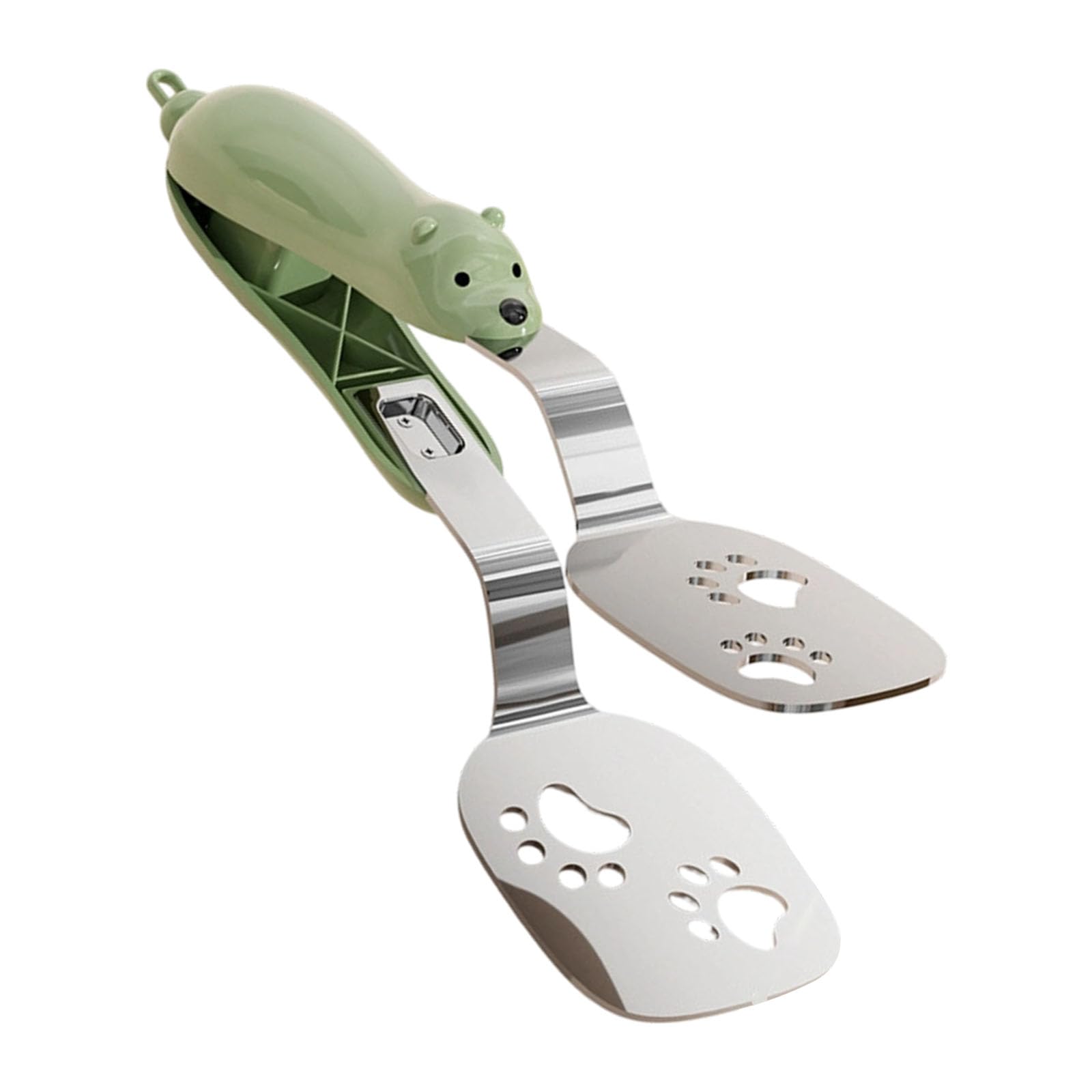 Tsophreniq Ergonomic Handle Nonrust Steel Cooking Clamps for Flipping Fish Meat and Pancakes Heat Safe Kitchen Utensils Kitchen Tongs