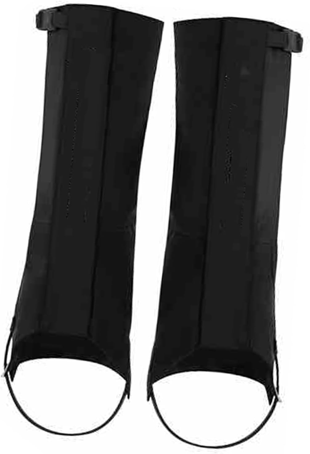 Hiking Gaiters，Adjustable Leg Cuffs, Adult Size, Suitable for Hiking, Trail Running and Running Shoes(Black,Medium)
