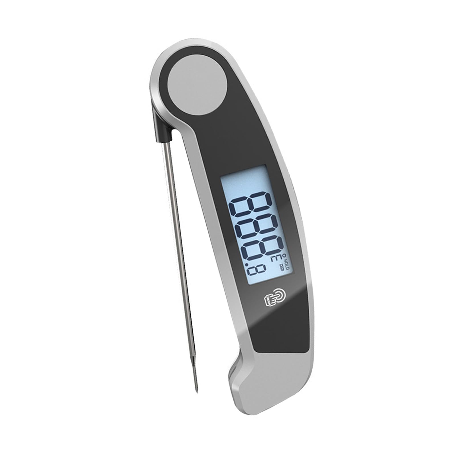 Kalttoy Multipurpose Cooking Thermometers with Foldable Probe High Sensors for Meat Baking Battery Less Operations Battery Less Cooking Thermometers