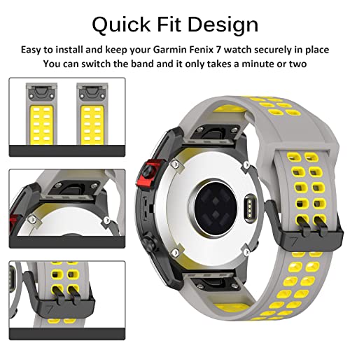 Miimall 26mm Silicone Band for Garmin Fenix 7X/6X/5X - Image 4