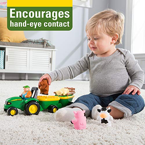 John Deere Animal Sounds Hayride Musical Tractor, Toddler Toys— Includes Farmer Figure, Tractor, And 4 Farm Animals-Girls And Boys Ages 12 Months And Up #TOP5