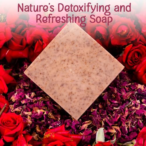 Image of Naturalis Rose Soap - Handmade Cold-Pressed Rose Soap for Bath - Organic Soap for Deep Cleansing, Hydration, Skin Soothing, and Radiant Glow, 100g - Refreshing and Rejuvenating Experience