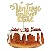 Gyufise 1 confezione da 1 topper per torta vintage del 1952, con glitter dorati, per 70° compleanno per 70° uomo e donna, compleanno 70 favolosi e felici articoli per settanta feste