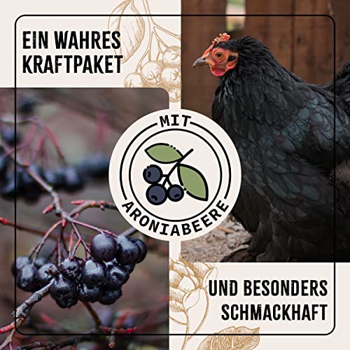 FarmLife Bierhefe für Hühner & Geflügel Spezial Mix 1kg – Natürliche Futterergänzung aus Bierhefe BT, Aroniabeere & Leinkuchenmehl, Unterstützt Verdauung, Haut & Federbildung