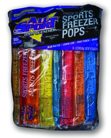 All Sport Hydration Freezer Pops, 36 CT (Variety Pack)36