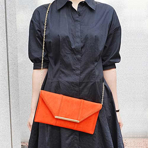 Image of JNB Faux Microsuede Envelope Clutch