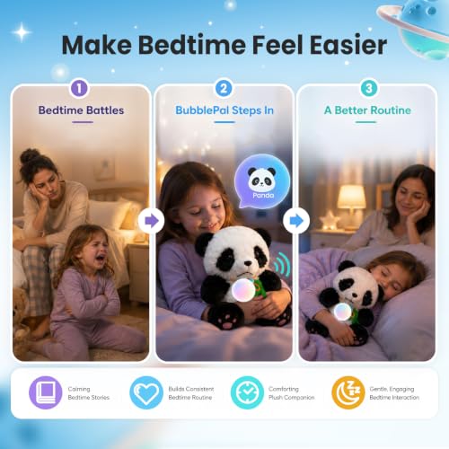Image of AI toys for kids, Interactive ai companion kids plush panda, Designed specifically for kid's development, No screen educational toys, Smart ai stuffed animal for 3+Kids, 2026 emotional support gifts