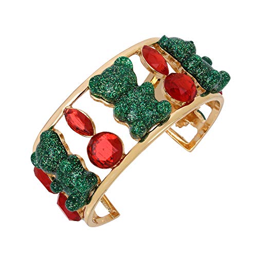 Betsey Johnson Festive Gummy Bear Cuff Bracelet #TOP1