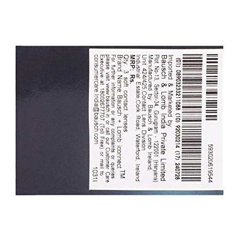 Image of Bausch & Lomb Iconnect Value Pack Monthly Disposable Contact Lens (-2.25 , Clear, 3 Lenses)