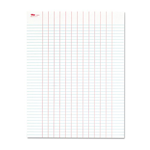 Tops(R) Data Pad, 12 Column & Summary, White (TOP3616)