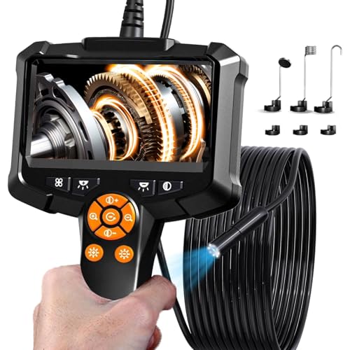 Endoskopkamera mit Licht, AOPICK 8mm IP67 wasserdichte Endoskop, 4.3' IPS Bildschirm...