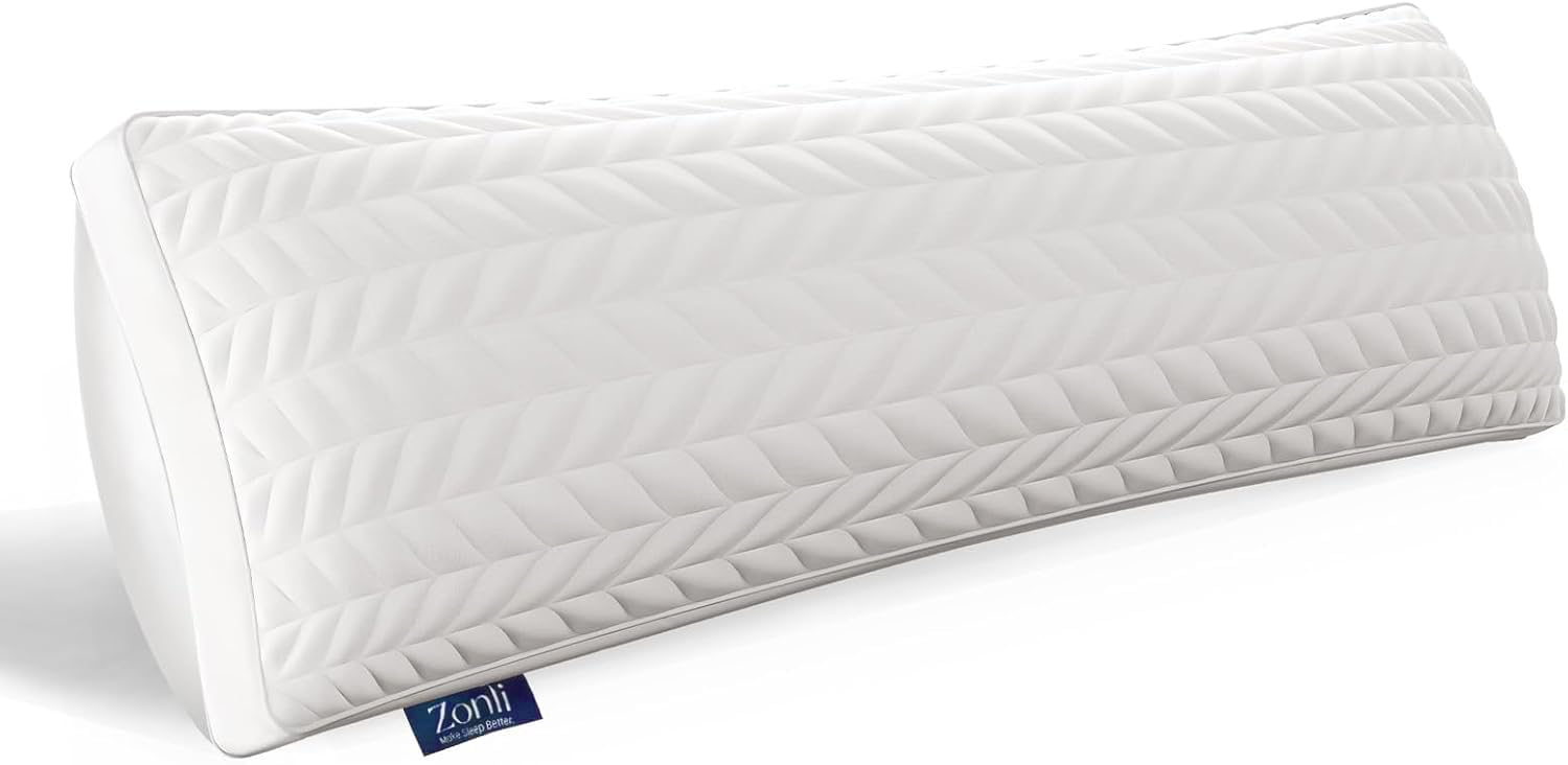 ZonLi Memory Foam Body Pillow for Adults, Long Pillow for Bed, Firm Body Pillow for Side Sleeper, Elegant Quilted Full Len...