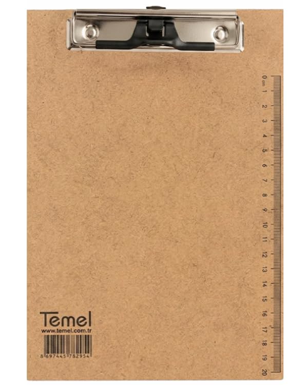 A5 Ahşap Sekreterlik Metal Klipsli Kalem Tutma Aparatlı | Ahşap, Metal Klipsli, Kalem Tutma Aparatlı, Askılı, Ölçülü