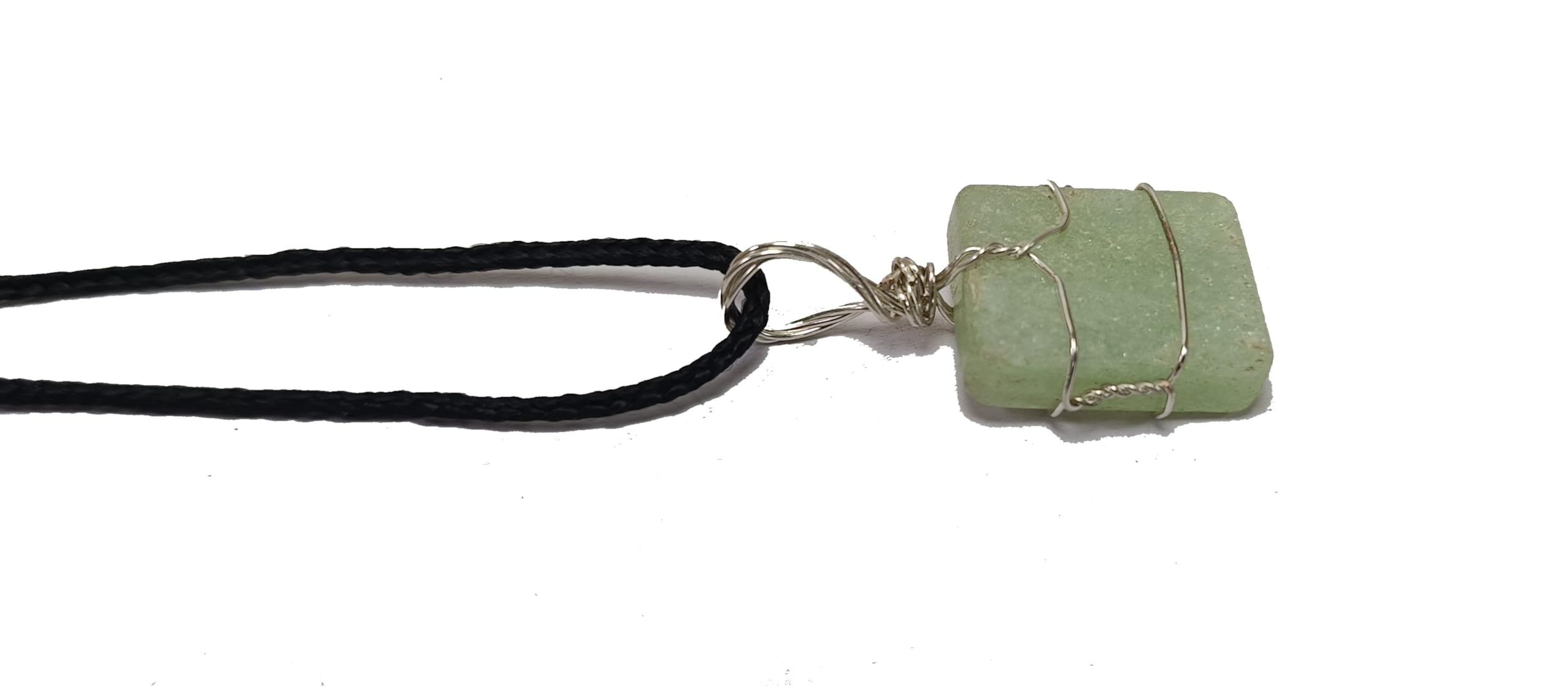 Green aventurine cube wire pendant For Men And Women Quartz Crystal Pendant-image-11