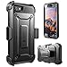 SUPCASE Unicorn Beetle Pro Series Case Designed for iPhone 7 / 8 / iPhone SE 2 (2020) / iPhone SE 3 (2022), Full-body Rugged Holster Case with Built-in Screen Protector (Black)