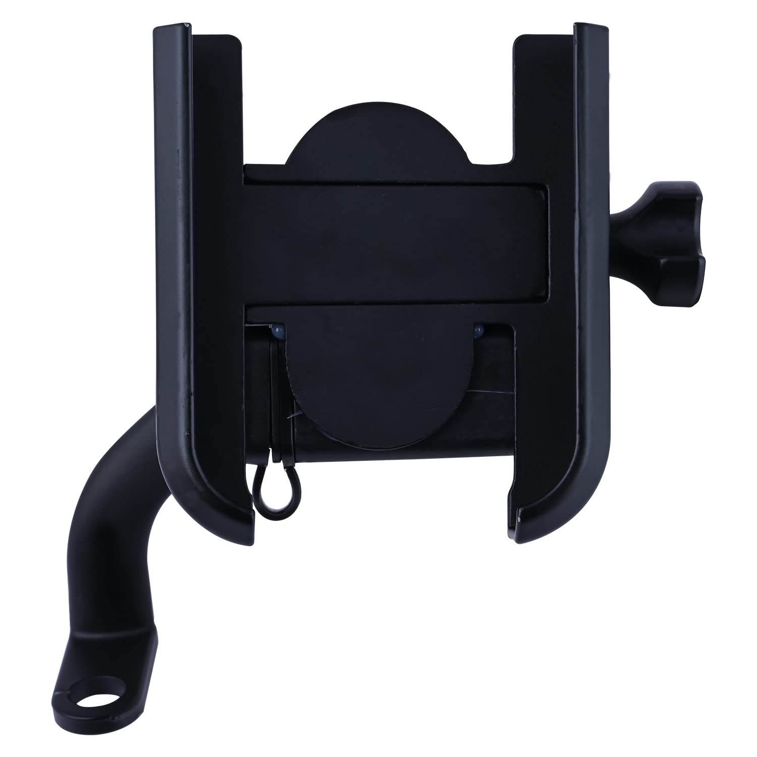 Allextreme EXMUH01 Mobile Phone Holder with USB Charger Waterproof Easy Adjustable Rear View Mirror Mount Solid Metal Cradle Stand Suitable forBike & Mobile Phones 3.5" to 7.0"