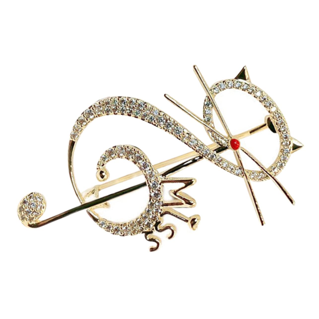 Holibanna Broche De Nota Musical Clips De Broche De Circón Bufanda Bandana Para Mujer Broche Esmaltado Kawaii Adorable Broche De Circón Broche Para Mujer Broches Retro Golden Cobre