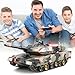 SVERTIBO 1:24 USA M1A2 Abrams RC Tank, 2.4Ghz Remote Control Tank for Adults Model Toy (Original Version)