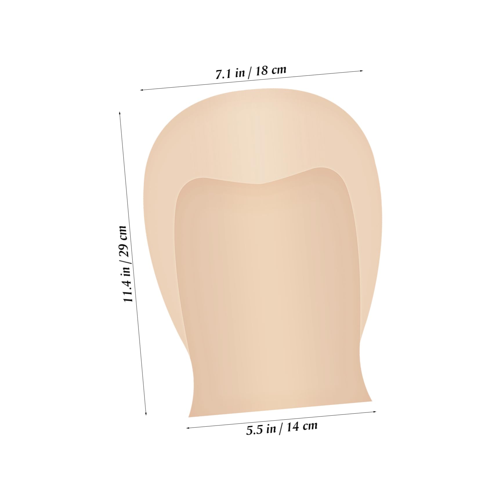 SOESFOUFU 1pc Latex Bald Cap for Halloween Men's Wig Cap Orange Head Wig Accessory